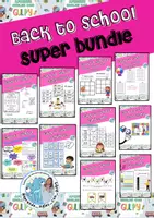 Voorbeeld - Back to school bundle 1 Terug naar school pack - Voorblad