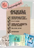 Vorschau - Spiele - Materialpaket: 3 Rollenspiele zum Thema "se présenter" - Deckblatt