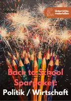 Vorschau - Stundenentwürfe - RIESEN BACK TO SCHOOL Sparpaket im Fach Politik & Wirtschaft - Deckblatt