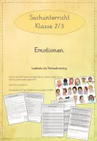 Vorschau - Arbeitsblätter - Leseübungen zum sinnentnehmenden Lesen: Emotionen (Materialpaket) - Deckblatt