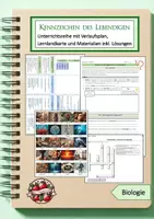 Vorschau - Unterrichtsreihen - Unterrichtsreihe: Bio 5: Kennzeichen des Lebendigen - Deckblatt