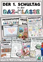 Vorschau - Arbeitsblätter - Der erste Schultag in der DaZ- Klasse - kleines Materialpaket DaZ / DaF / Deutsch - Deckblatt