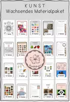 Vorschau - Stundenentwürfe - Wachsendes Materialpaket: Kunst - Deckblatt