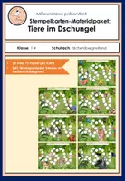 Vorschau - Anderer Materialtyp - Stempelkarten-Materialpaket: Tiere im Dschungel / Regenwald (Verstärkungs-/Belohnungssystem/Token) - Deckblatt
