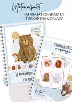 Vorschau - Bildkarten - Materialpaket: Affirmationskarten und Vorlage - Deckblatt