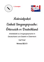 Vorschau - Arbeitsblätter - Materialpaket Umgangssprache: Deutschland & Österreich - Daf/Daz - B2-C1 - Deckblatt