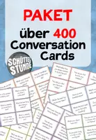 Vorschau - Aufgabenkarten - PAKET - über 400 conversation cards / stop and swap - Deckblatt