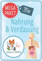 Vorschau - Arbeitsblätter - MEGA-SPARPAKET: Nahrung und Verdauung – 35x Spiele und Aktivitäten - Deckblatt