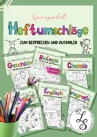 Vorschau - Mal- und Bastelvorlagen - SPARPAKET - Deckblätter für die Mappe/ Heftumschläge - Deckblatt