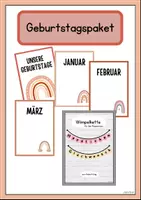 Vorschau - Mal- und Bastelvorlagen - Wir feiern Geburtstag - Deckblatt