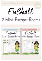 Vorschau - Arbeitsblätter - Mini-Escape Room - Bundle (Fußball - WM / EM) - Deckblatt
