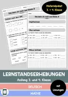 Vorschau - Arbeitsblätter - Materialpaket Lernstandserhebungen 3. und 4. Klasse - Mathe/Deutsch - Deckblatt
