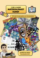 Vorschau - Stundenentwürfe - Kunst Bundle: wachsendes Materialpaket für die 7. - 9. Klasse mit 136 Kunstprojekten und AB!!! - Deckblatt