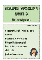 Vorschau - Arbeitsblätter - Materialpaket zu Young World 4, Unit 3 - Deckblatt