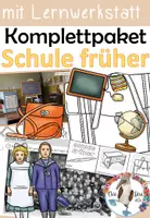 Vorschau - Stundenentwürfe - Komplettpaket - Schule früher und heute - Schule vor 100 Jahren - Deckblatt