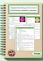 Vorschau - Arbeitsblätter - Materialpaket: Mikroskopieranleitungen - Deckblatt