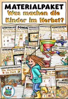 Vorschau - Spiele - Materialpaket "Was machen die Kinder im Herbst?" DaZ / DaF / Deutsch - Deckblatt