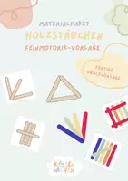 Vorschau - Spiele - Materialpaket: Muster legen mit Holzstäbchen – Feinmotorik fördern - Deckblatt