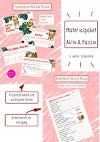 Vorschau - Arbeitsblätter - Materialpaket Aktiv & Passiv - Das musst du wissen! - Deckblatt