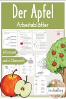 Vorschau - Arbeitsblätter - Der Apfel - DIfferenzierte Arbeitsblätter (über 130 Seiten) - Deckblatt
