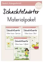 Vorschau - Spiele - Streichholz-Schachtelwörter: Materialpaket - Deckblatt
