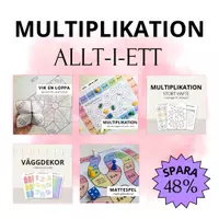 förhandsvisning - Materialpaket - multiplikation - försättsblad
