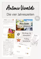 Vorschau - Arbeitsblätter - Antonio Vivaldi - Die 4 Jahreszeiten: Unterrichtsreihe (Kl. 2/3) - Deckblatt