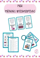 Vista previa - Hojas de trabajo - PACK MÉTODOS ANTICONCEPTIVOS - Portada