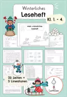 Vorschau - Arbeitsblätter - Leseheft Winter | Leseförderung | Kl. 1 - 4 - Deckblatt