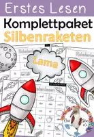 Vorschau - Arbeitsblätter - Komplettpaket - Silbenrakete / Silbenteppich - Erstes Lesen - Deckblatt