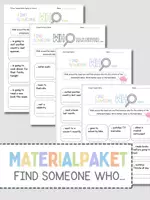 Vorschau - Arbeitsblätter - Find Someone Who Materialpaket - Deckblatt