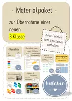 Vorschau - Anderer Materialtyp - Materialpaket zur Übernahme einer neuen 3. Klasse - Deckblatt