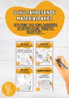 Vorschau - Arbeitsblätter - Materialpaket: Schuljahresende - Feedback/Reflexion/Abschluss - Deckblatt