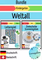 Vorschau - Arbeitsblätter - Materialpaket Weltall für den Kindergarten - Deckblatt