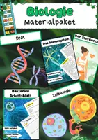 Vorschau - Stundenentwürfe - Biologie Materialpaket: Genetik, Evolution, Immunsystem usw. - Deckblatt