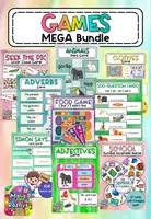 Vorschau - Unterrichtsreihen - MEGA-Spielpaket auf Englisch - Mega English Games Bundle - Deckblatt