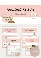 Vorschau - Arbeitsblätter - Materialpaket: Frühling (Kl. 3/4) - Deckblatt