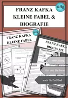 Vorschau - Arbeitsblätter - Sparpaket Franz Kafka: Kleine Fabel und Biografie - auch für DaF / DaZ - Deckblatt