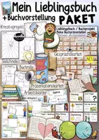Vorschau - Arbeitsblätter - Buchvorstellung / 📖 Mein Lieblingsbuch / Buch - kreatives Materialpaket - Deckblatt