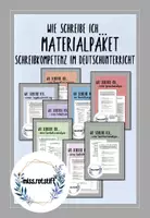 Vorschau - Arbeitsblätter - Schreibkompetenz im Deutschunterricht - Materialpaket - Deckblatt
