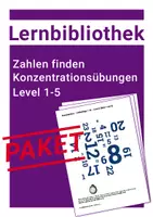 Vorschau - Arbeitsblätter - 30 Arbeitsblätter - Konzentration schulen mit Zahlen - Deckblatt