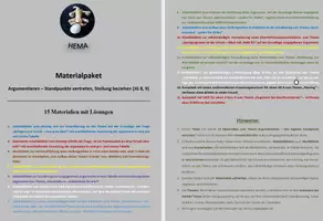 Vorschau - Unterrichtsreihen - Materialpaket Argumentieren - Standpunkte vertreten (Jg 8, 9) - Deckblatt