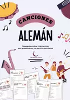 Vista previa - Hojas de trabajo - Paquete de canciones en alemán - Portada