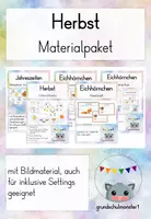 Vorschau - Unterrichtsreihen - Materialpaket Herbst (Jahreszeit + Eichhörnchen) - Deckblatt