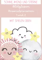 Vorschau - Spiele - Materialpaket: Mit Spielen üben: Blitzlesen Personalpronomen - Deckblatt