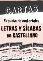 Vista previa - Unidades / Secuencias / Situaciones de Aprendizaje - Pack de 4 recursos de letras y sílabas – Infantil y Primaria - Portada