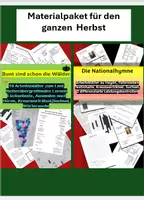 Vorschau - Arbeitsblätter - Materialpaket Nationalhymne und Bunt sind schon die Wälder - Deckblatt