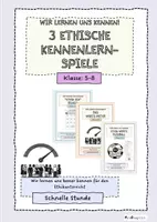 Vorschau - Arbeitsblätter - Materialpaket - ethische Kennenlernspiele - Deckblatt
