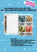 Vorschau - Arbeitsblätter - Die griechischen Götter - Set zum eigenständigen Arbeiten - Deckblatt