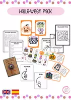 Vista previa - Hojas de trabajo - HALLOWEEN PACK - Portada